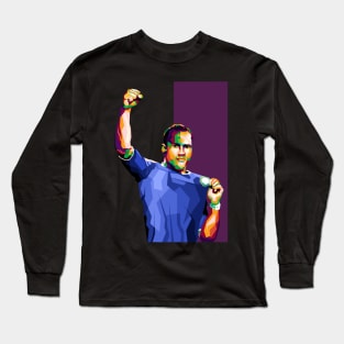 Drogba In Pop Art Long Sleeve T-Shirt